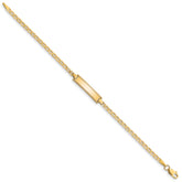 10k Flat Anchor Link ID Bracelet