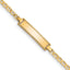 10k Flat Anchor Link ID Bracelet