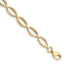 10k Polished Oval Link Bracelet