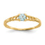 10k Madi K 3mm FW Cultured Pearl Birthstone Baby Ring