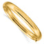 10k 5/16 Oversize High Polished Hinged Bangle Bracelet