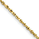 10K None 1.5mm Rope Chain - 30 in