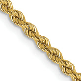 10K None 2.25mm Rope Chain Necklace - 30 in