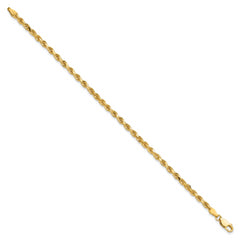 10k 3.25mm Diamond-cut Rope Chain