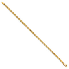 10k 3.75mm Diamond-cut Rope Chain