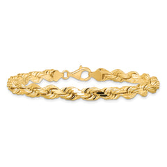 10k 6.5mm Diamond-cut Rope Chain