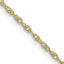 10k 1.35mm Carded Cable Rope Chain