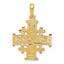 10k Jerusalem Cross Pendant