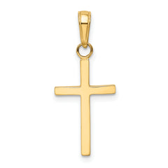 10k 3-D Cross Pendant
