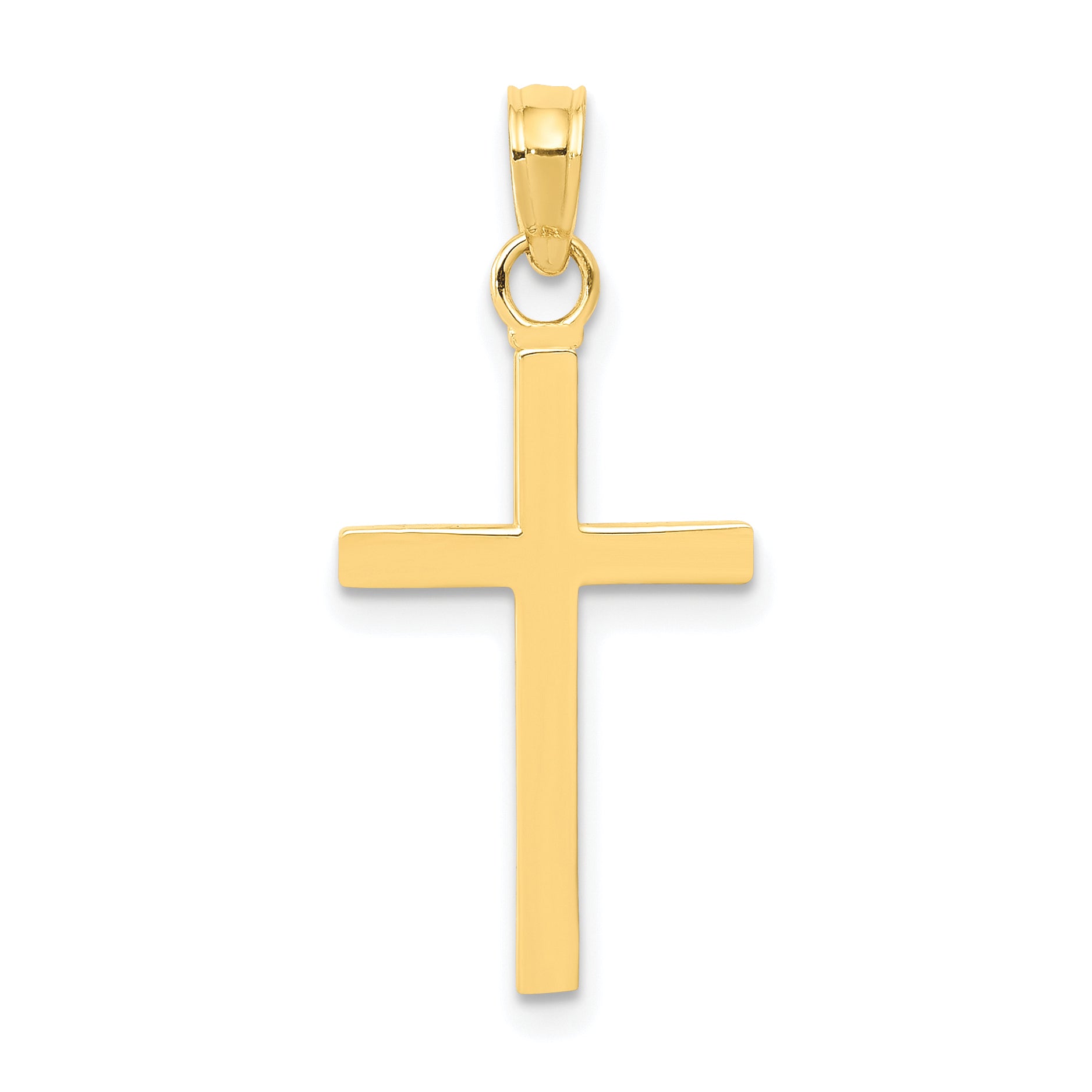 10k 3-D Cross Pendant