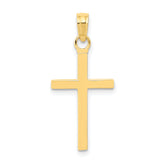 10k 3-D Cross Pendant