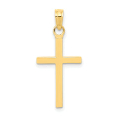 10k 3-D Cross Pendant