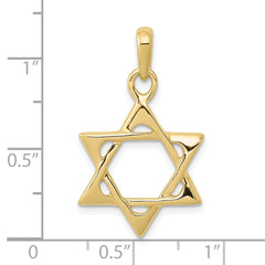 10k Star of David Pendant