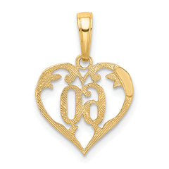 10k 60 Heart Pendant