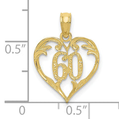 10k 60 Heart Pendant
