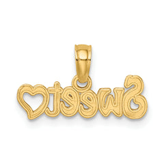 10k Sweet Heart Charm