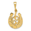 10k Good Luck Clover Pendant