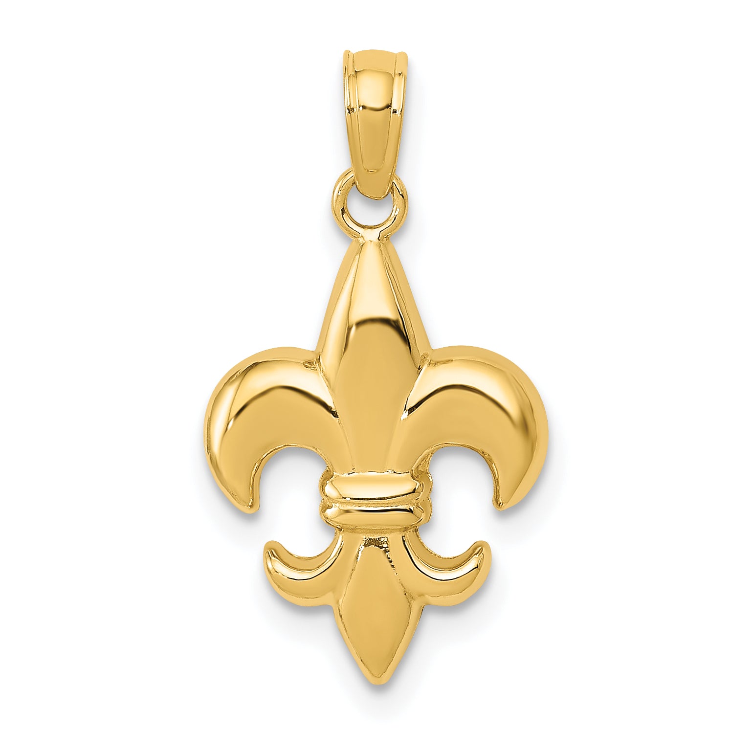 10k Fleur De Lis Pendant