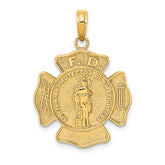 10k St. Florian Protect Us/Fire Dept. Pendant