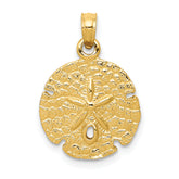 10k Sand Dollar Pendant