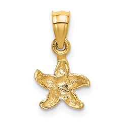 10K Starfish Pendant
