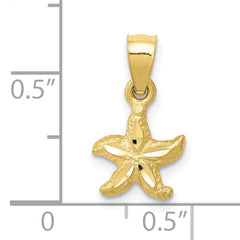 10K Starfish Pendant