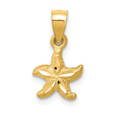 10K Starfish Pendant