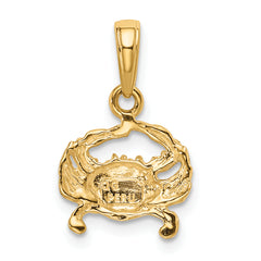 10k Crab Pendant