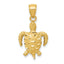 10K Turtle Pendant