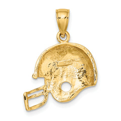 10K Football Helmet Pendant