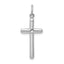10k White Gold Cross Pendant