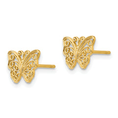 10K Butterfly Post Earrings