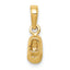10k Baby Shoe Charm