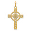 10K Diamond-cut Celtic Cross Pendant