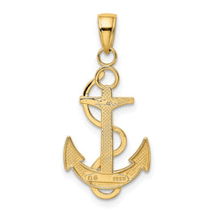 10K Polished Anchor with Textured Rope