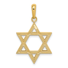 10K Star of David Pendant