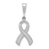 10k White Gold Awareness Pendant