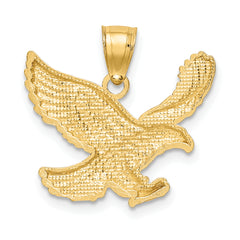 10k Diamond-cut Eagle Pendant