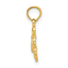 10K Cut-Out Small Butterfly Charm