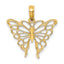 10K Butterfly Charm