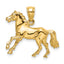 Horse Charm in 10K Yellow Gold, 27x19mm - Sophia Jewelers