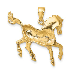 10K 2-D Horse Charm