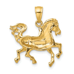 10K 2-D Horse Charm