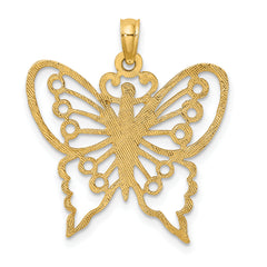 10K Cut-Out Butterfly Charm