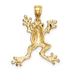 10K 2-D Frog w/Pot Belly Charm