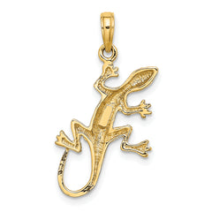 10K 2-D Gecko Charm