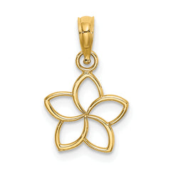 10k Cut Out Flower Charm