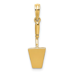 10K 3-D Concrete Tool Spatula Charm