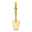 10K 3-D Concrete Tool Spatula Charm