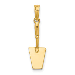 10K 3-D Concrete Tool Spatula Charm